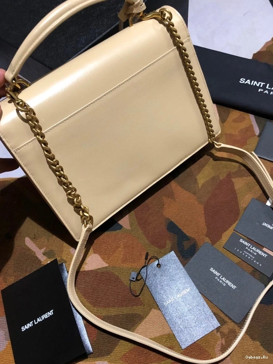 IN SUNSET YSL SMOOTH MEDIUM SATCHEL LEATHER 0805